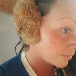 Rabbit fur earmuffs vintage